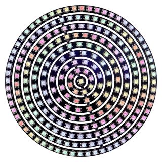 WS2812B LED Pixel Ring 8/12/16/24/32/40/48/60/241Leds Individually Addressable WS2812 Built-in IC Smart DC5V Black/White PCB