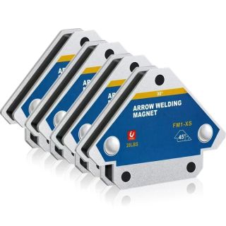 4pcs Magnetic Welding Fixer 45° 90° 135° Multi-angle Magnet Weld Positioner Ferrite Auxiliary Locator Tools