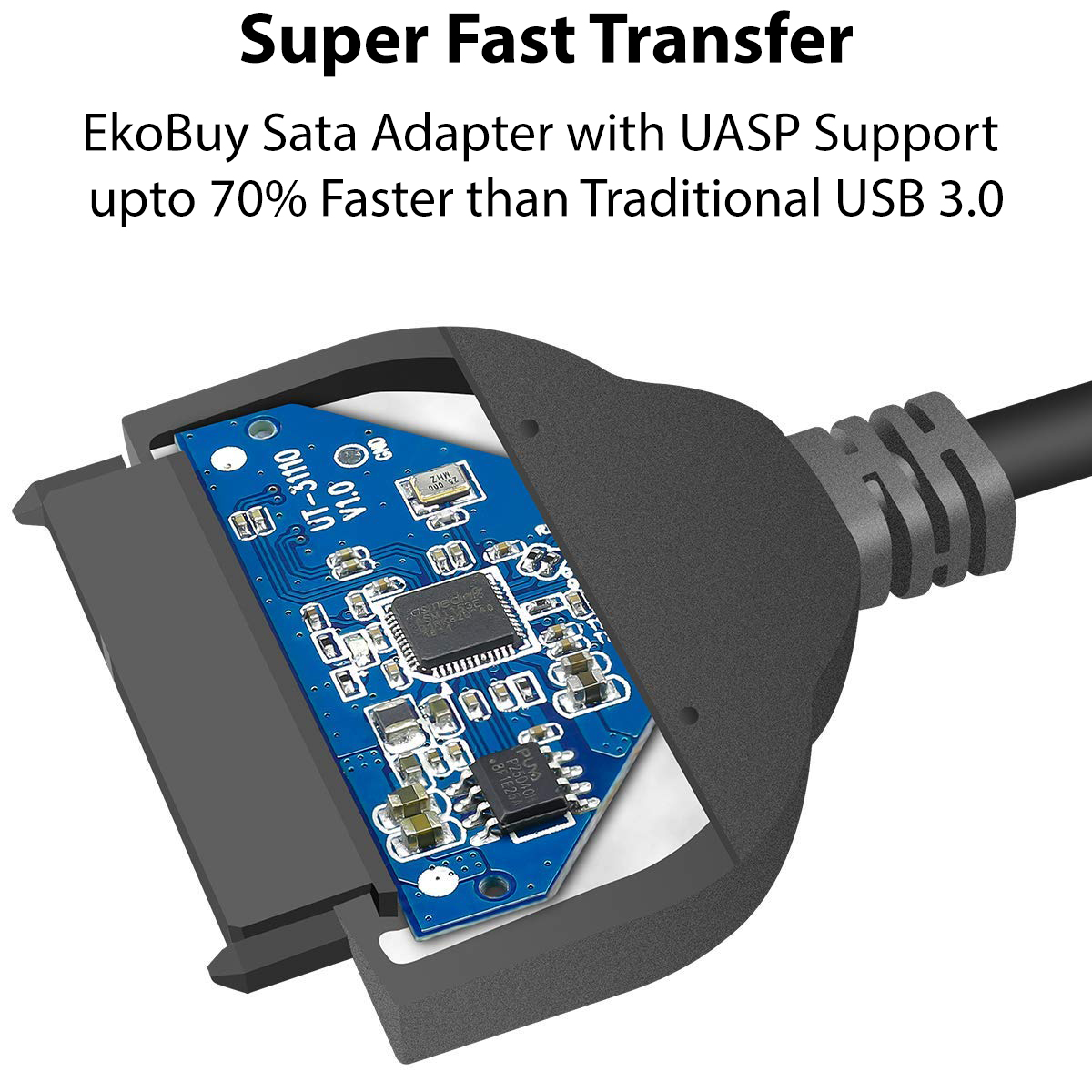 USB 3.0 To 22 Pin SATA 2.5 Inch Hard Disk Drive SSD Adapter Connector